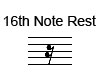 16th Note Rest