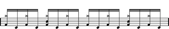 Double Bass Drum Beat #1