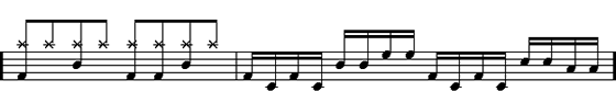 Double Bass Drum Fill #4