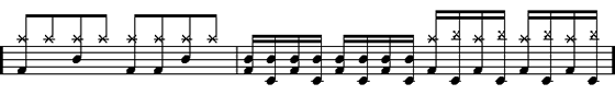 Double Bass Drum Fill #5